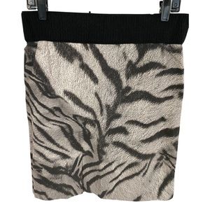 Worth Zebra Print Skirt